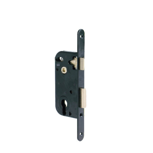 Serrure à larder à pêne dormant 1/2 tour 50 mm MULTIBAT - JPM Noir 70 Gauche Pêne dormant et demi-tour