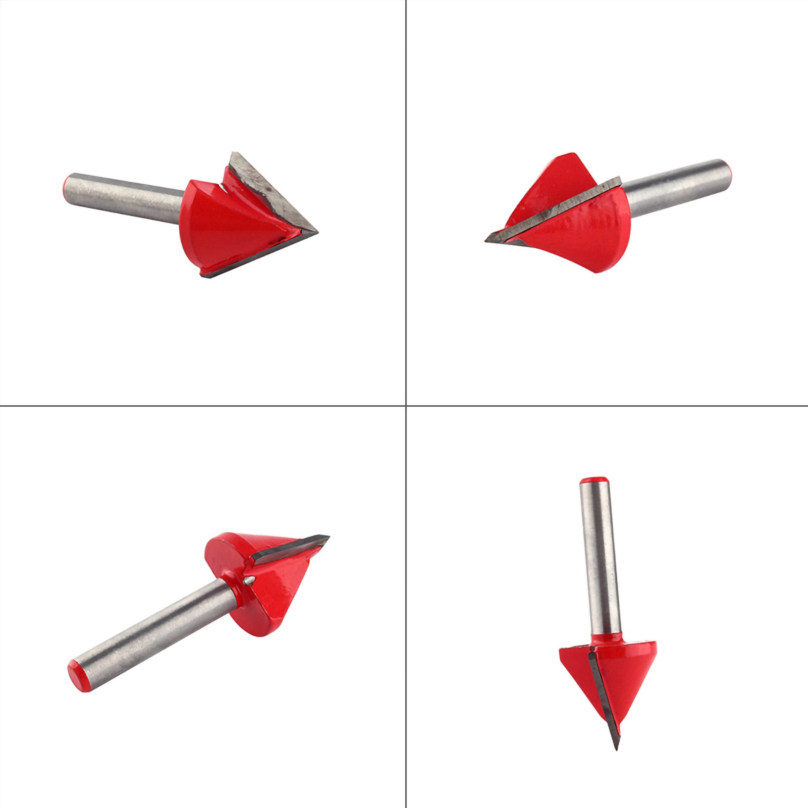 Fresa per legno, utensile con punta a V 60°-120° per intaglio del legno professionale e amatoriale - 3