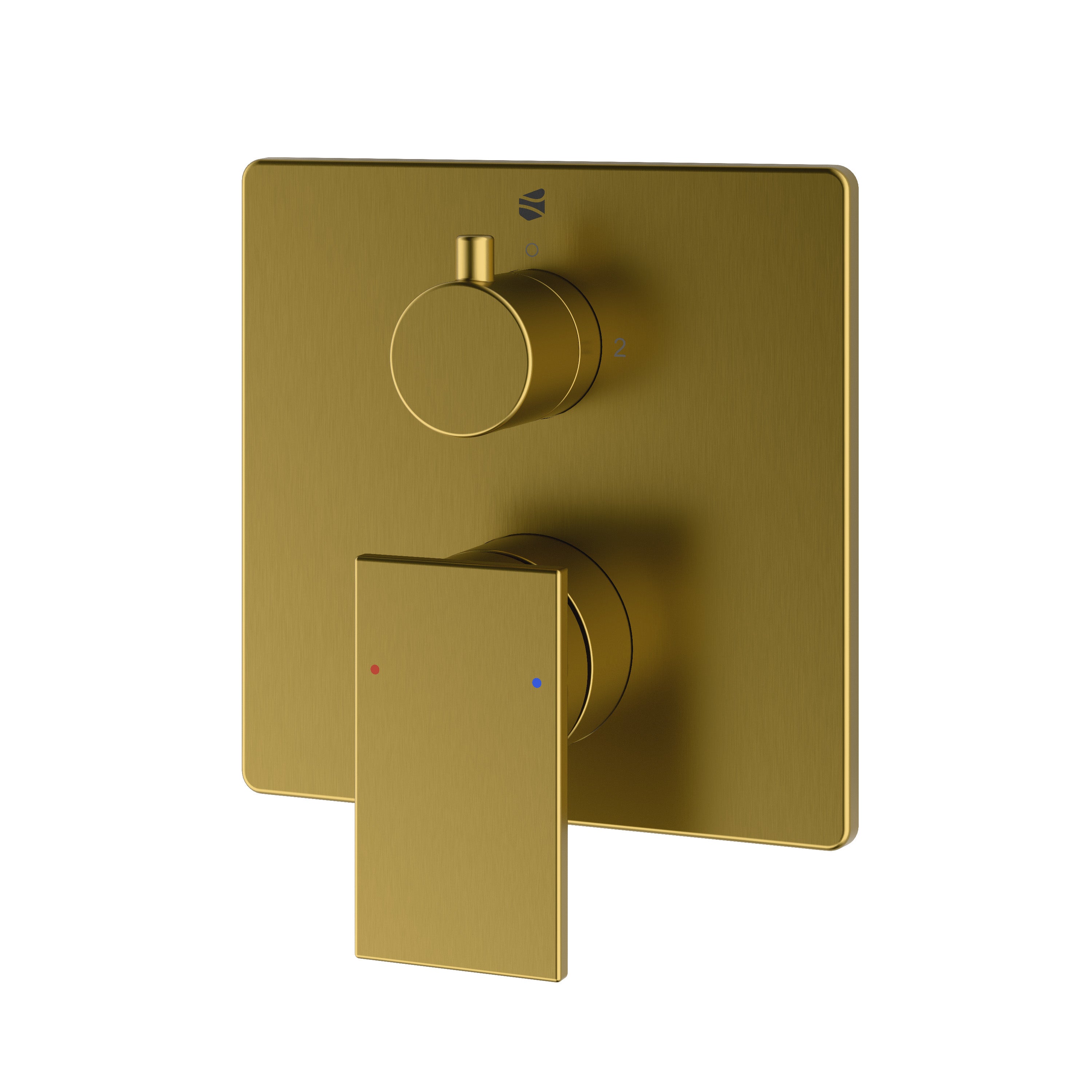 Bernstein Bateria wannowo-prysznicowa podtynkowa LAVOA złota 2 tryby wylewki