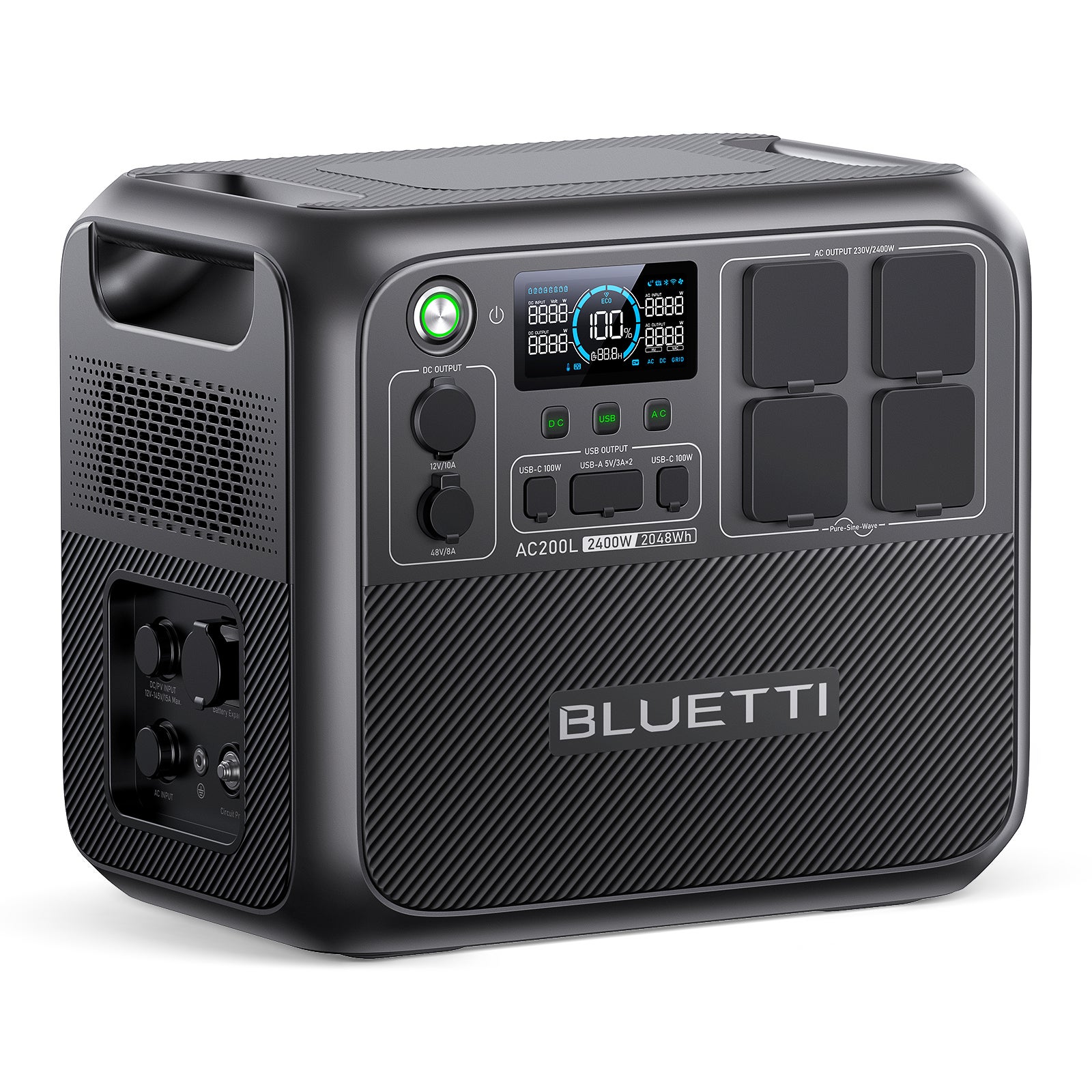 BLUETTI AC200L Station Électrique Portable, 2048Wh Batterie