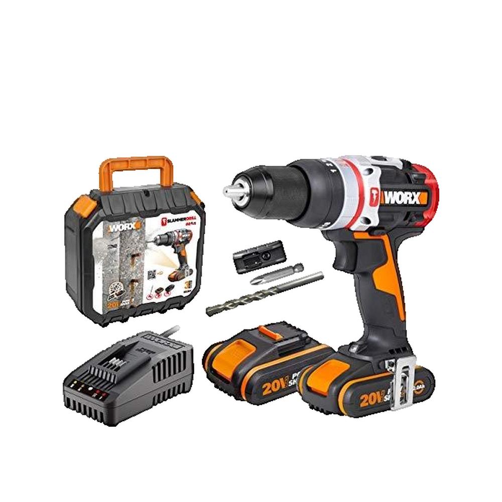 Wkrętarka bezprzewodowa Worx WX354 Technologia Active Impact i blokowany uchwyt