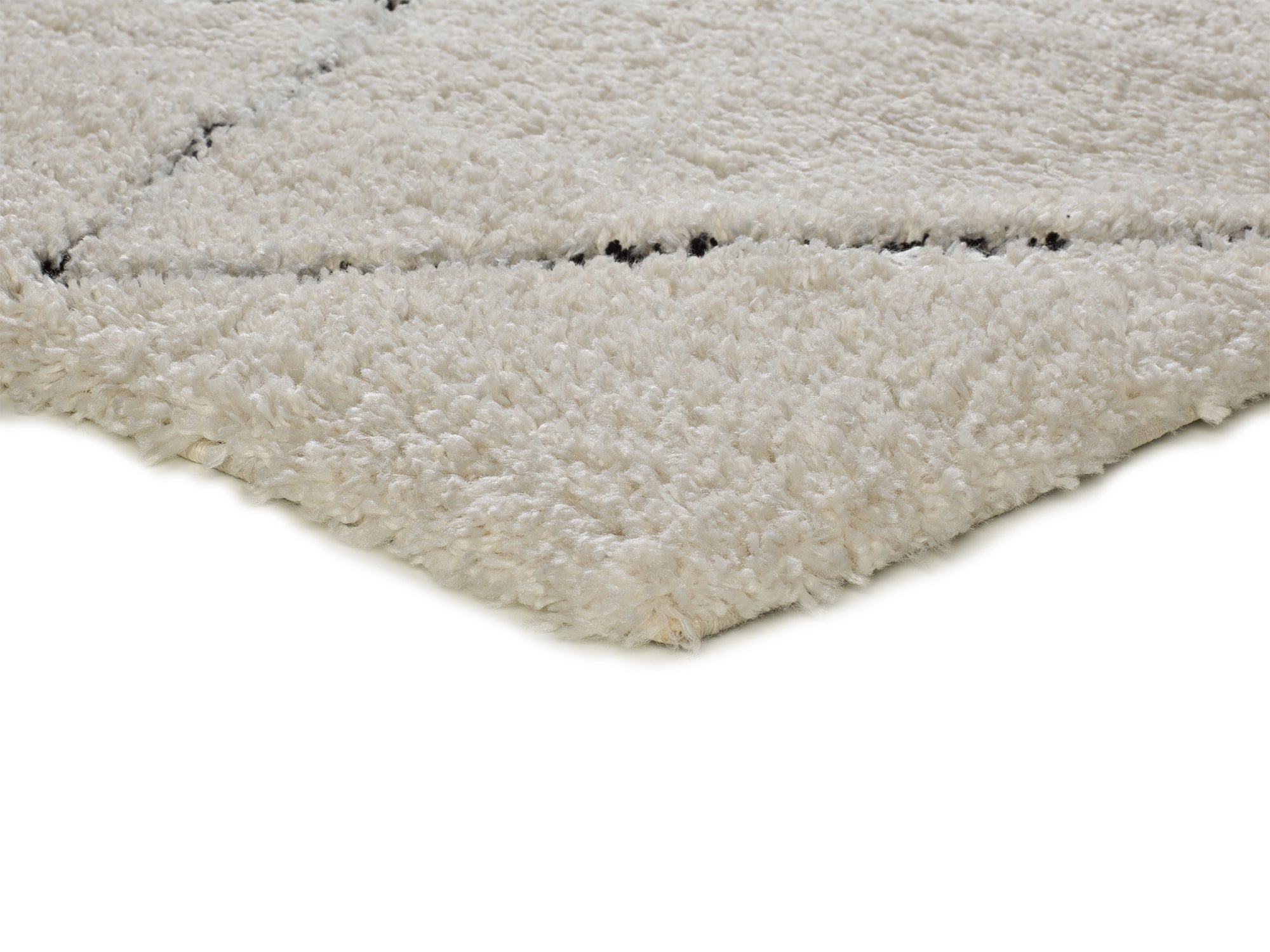 Tapis intérieur crème rectangulaire l.60 x L.120 cm ATESA shaggy - ATTICGO - 4