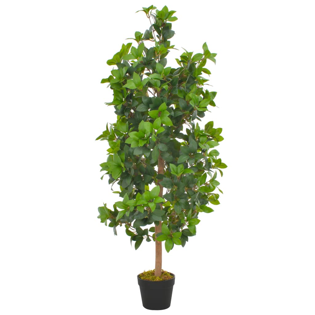 Sztuczne drzewko laurowe z doniczką, zielone, 120 cm vidaXL