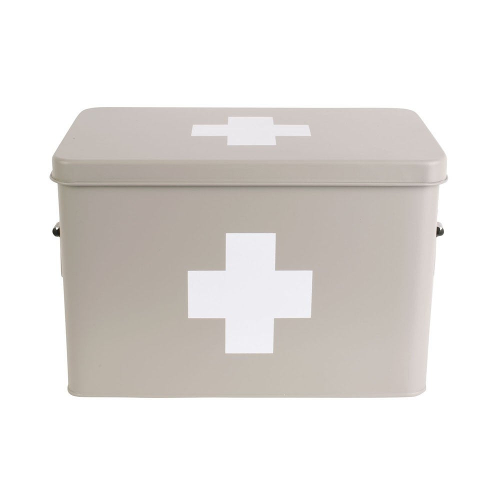 Boîte à Pharmacie Transparente - Dimensions 19.5x11x11.5 Cm - Plastique PP - Poignée Portable - Rangement Médicaments, Premiers Secours - 5