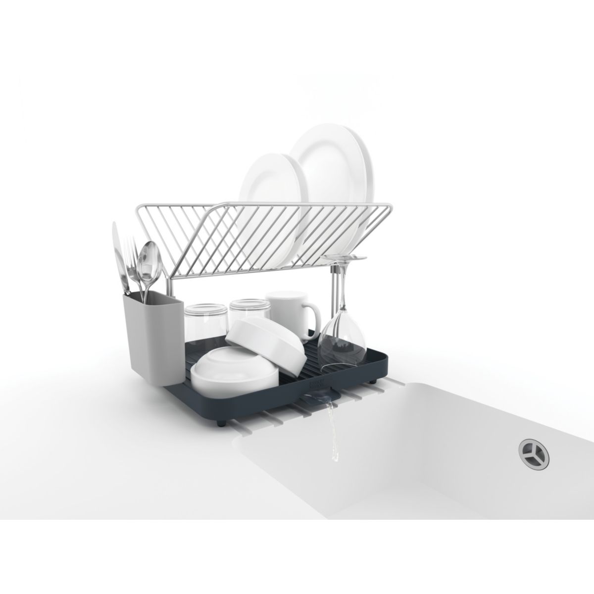 Egouttoir JOSEPH JOSEPH Y-RACK 2 NIVEAUX - GRIS - 5