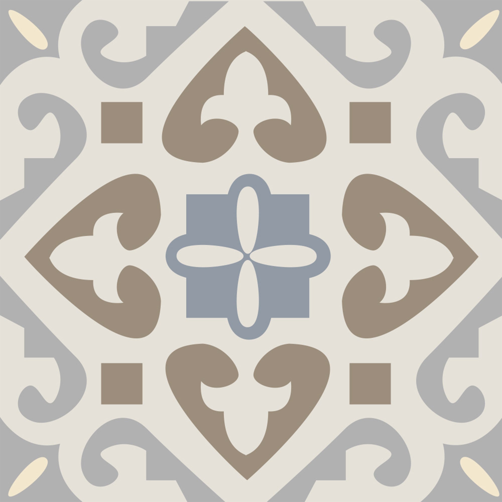 Friso adhesivo decorativo, baldosas hidráulicas estilo antiguo Borgatella, 9 cm x 300 cm - 3