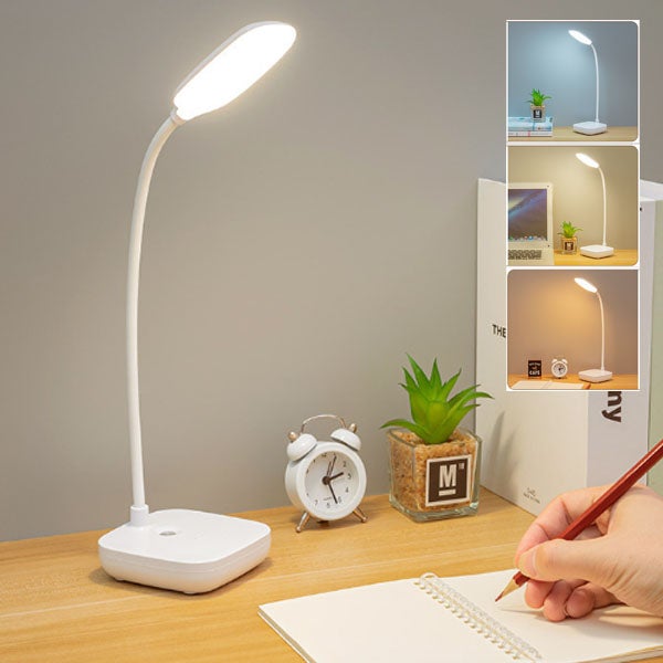 Lampka biurkowa LED do czytania, regulowana pod wieloma kątami, lampka nocna, regulowana 3000K-6000K, dotykowa lampka biurkowa