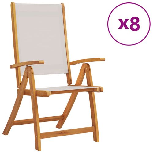 Chaise de jardin sans coussin en bois Gris - 2