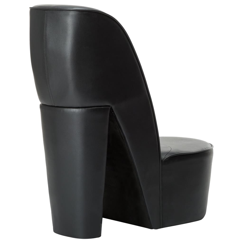 Fauteuil en forme de chaussure à talon haut Noir Similicuir - 3