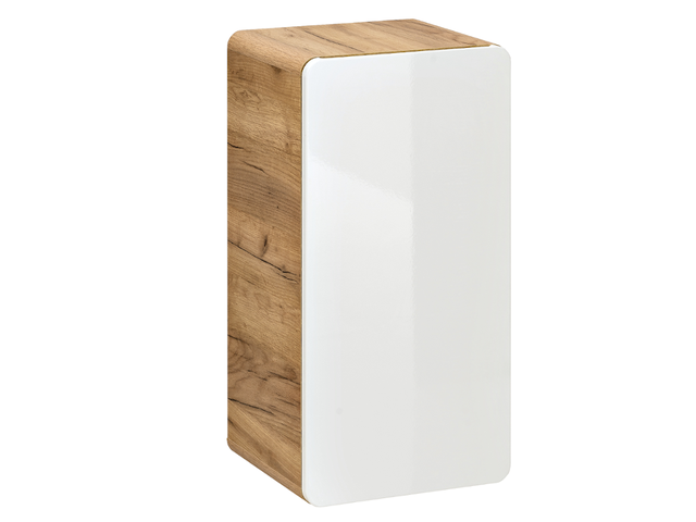 Colonne de salle de bain coloris naturel et blanc - L35 x l32 x H68 cm - ARUBA