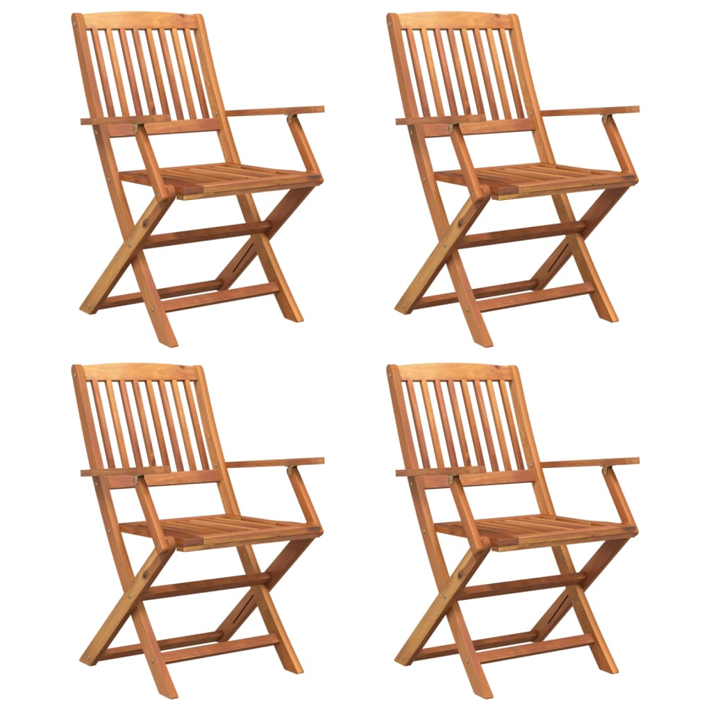 Ensemble de salle à manger de jardin 5 pcs Bois d'acacia solide - 5