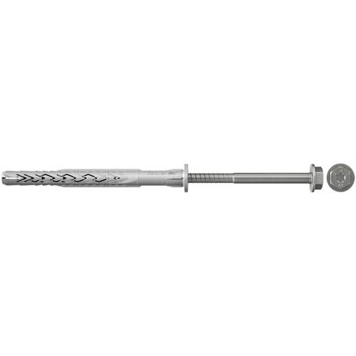 Fischer 50x Kołek rozporowy o długiej trzpieniu SXRL 8 x 80 mm FUS Śruba sześciokątna z podkładką, stal nierdzewna A4 - 540136
