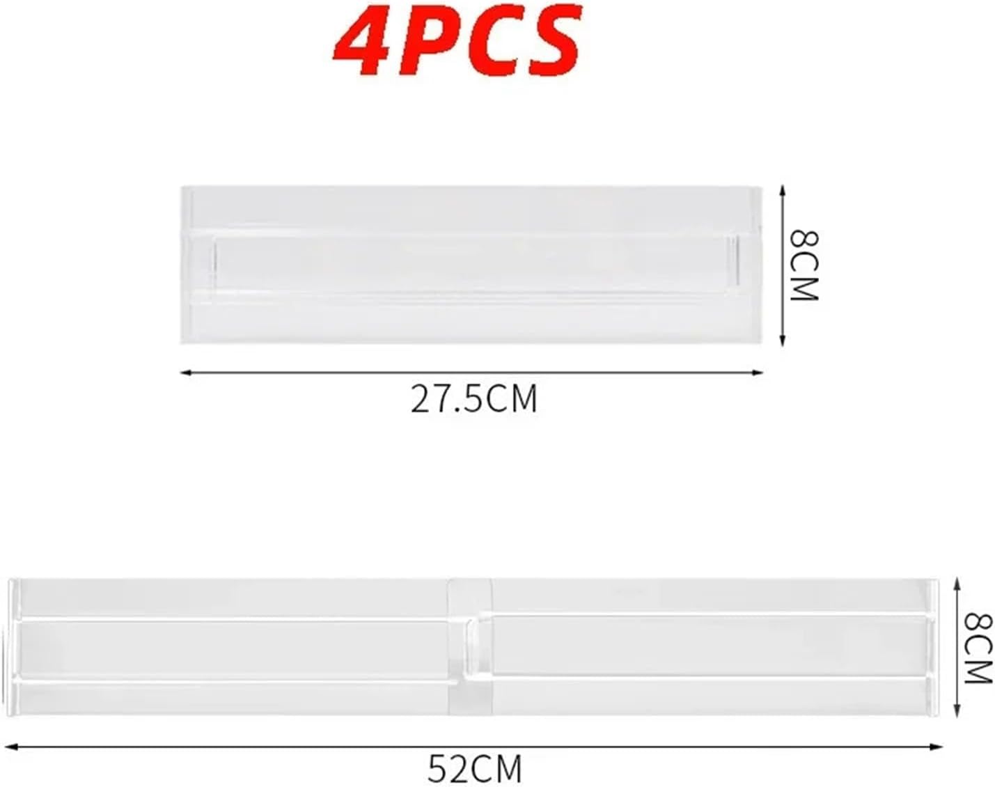 4PCS Separateur Tiroirs, Separateur Tiroirs Reglable Séparateurs de ...
