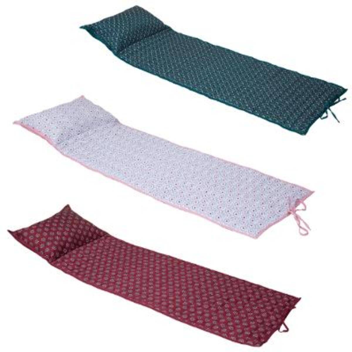 Hespéride Coussin De Transat Enroulable Adiya Ambre - 180x60 Cm - Confort Moelleux Et Style Estival Déperlant