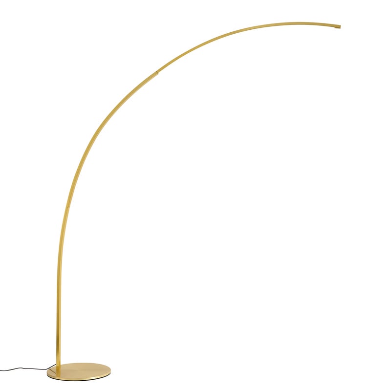 Nowoczesna lampa łukowa mosiężna z diodą LED i ściemniaczem dotykowym - Arlow