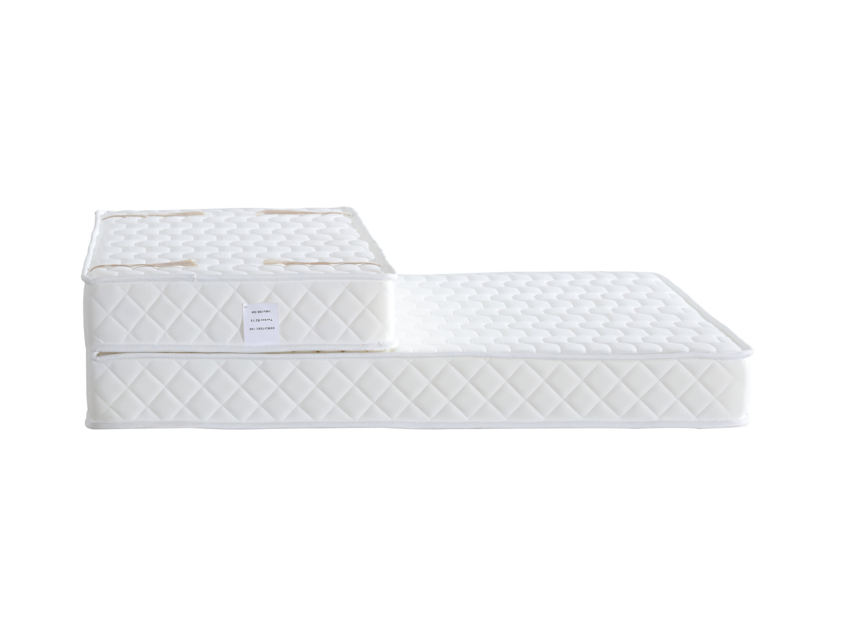 Matelas Très Ferme pour Tous BZ + Alèse 140x190 x 10 cm + Oreiller Visco - Découpe Assise 60 cm - 5 Zones de Confort - rembourrage 100 % polesther - â - 5