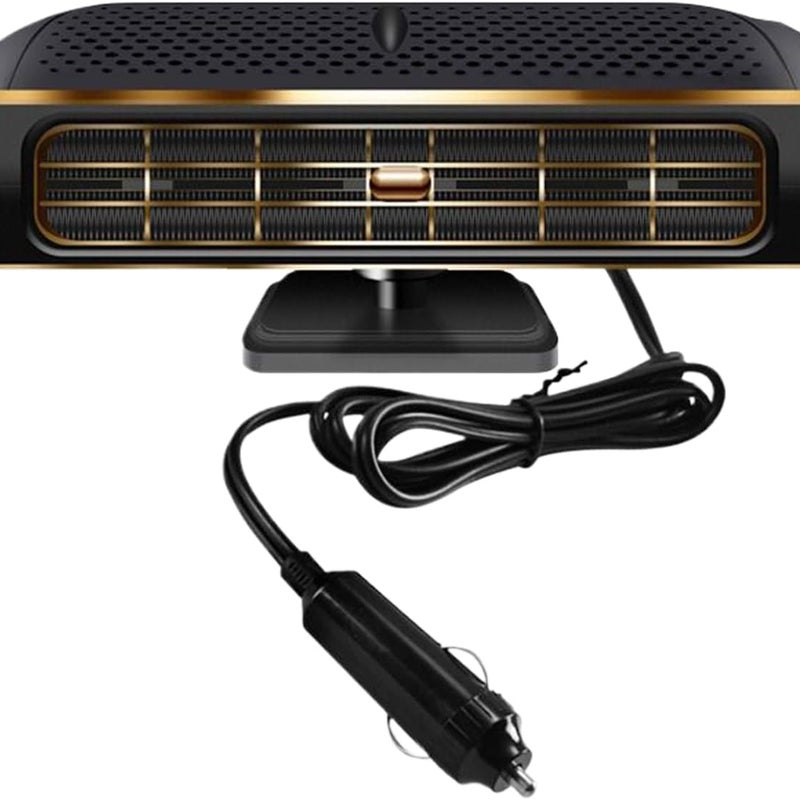 Czarno-srebrny grzejnik samochodowy, 17*9,5*7,5 cm, grzejnik dwufunkcyjny, chłodzenie i ogrzewanie o dużej mocy, odmrażanie i odparowywanie samochodu