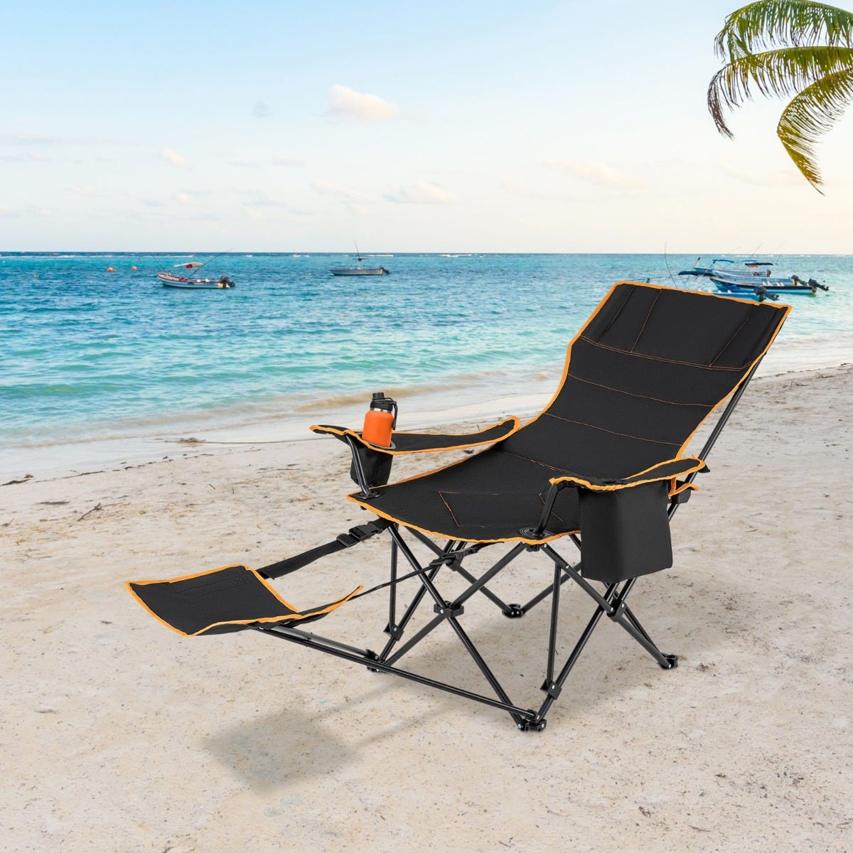 Chaise de camping pliable vert Chaise de camping pliable vert
