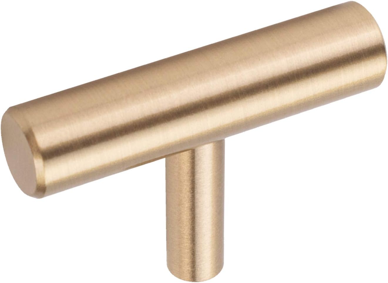 Zestaw 10 Mosiężnych Gałek do Drzwi, Meblowych Gałek do Szafek, Szuflad i Szaf Złote 6 cm