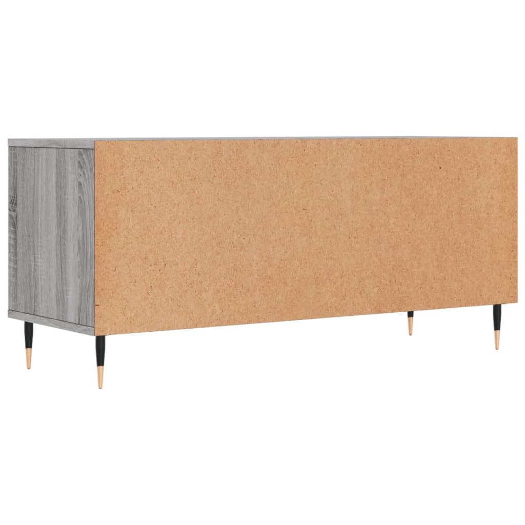 vidaXL Meuble TV sonoma gris 100x34,5x44,5 cm bois d'ingénierie - 8