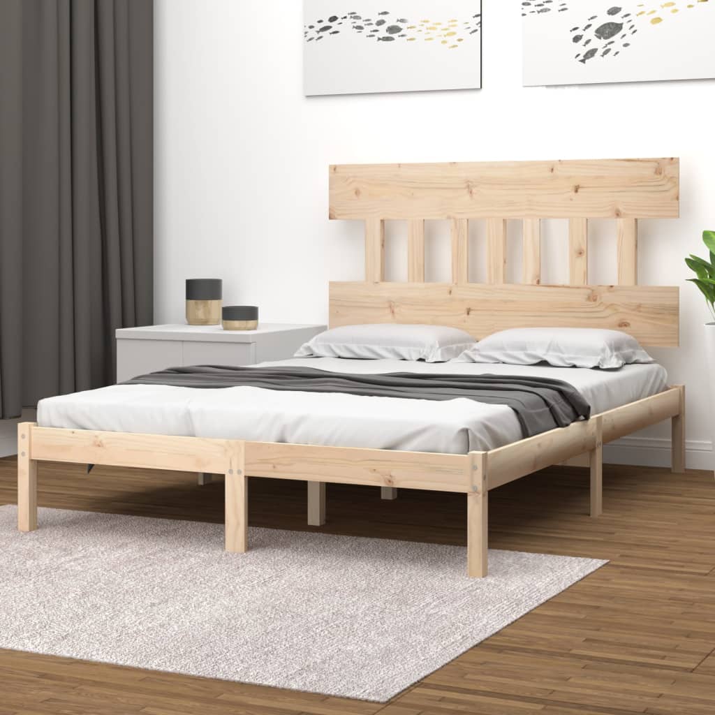 Łóżko Drewniane Rama Łóżka Sofa Brązowe Do Sypialni Pokoju 200x200 cm