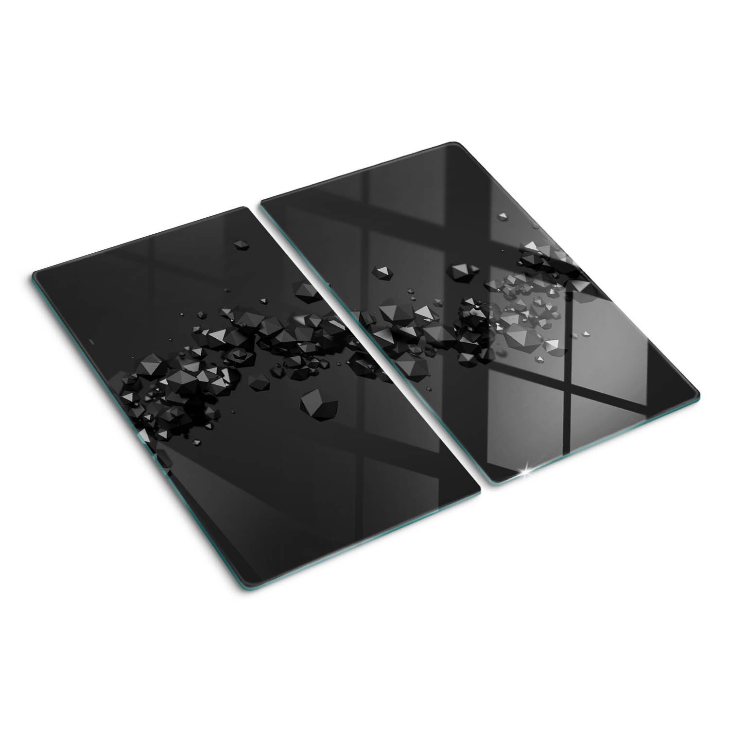 Szklana deska do krojenia Tulup Kształt prostokątny - 2x30x52 cm - 3d