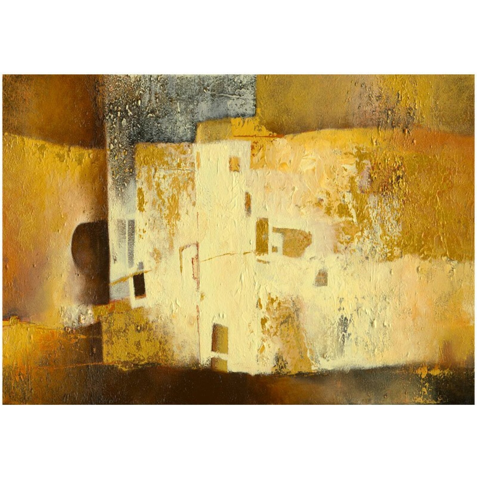 Papier peint bizarrerie d'or - 200 x 140 cm - 2