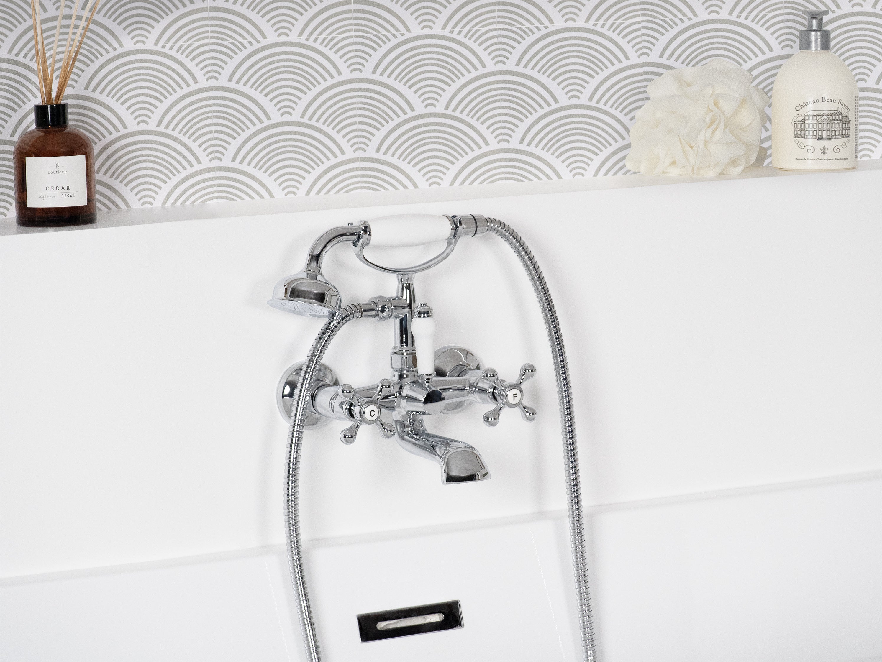 Mélangeur de Baignoire Rétro Chromé FEDLEEN by Eurosanit - 2