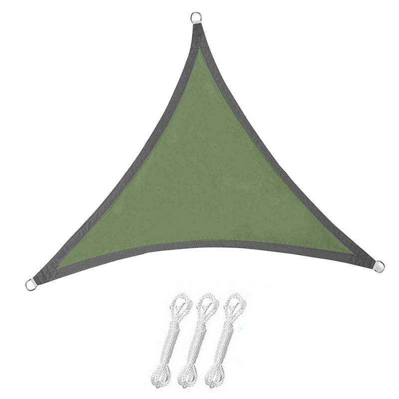 Trójkątny żagiel przeciwsłoneczny materiałowy żagiel przeciwsłoneczny na patio zewnętrzne ochrona UV do prostokątny żagiel wodoodporny zielony