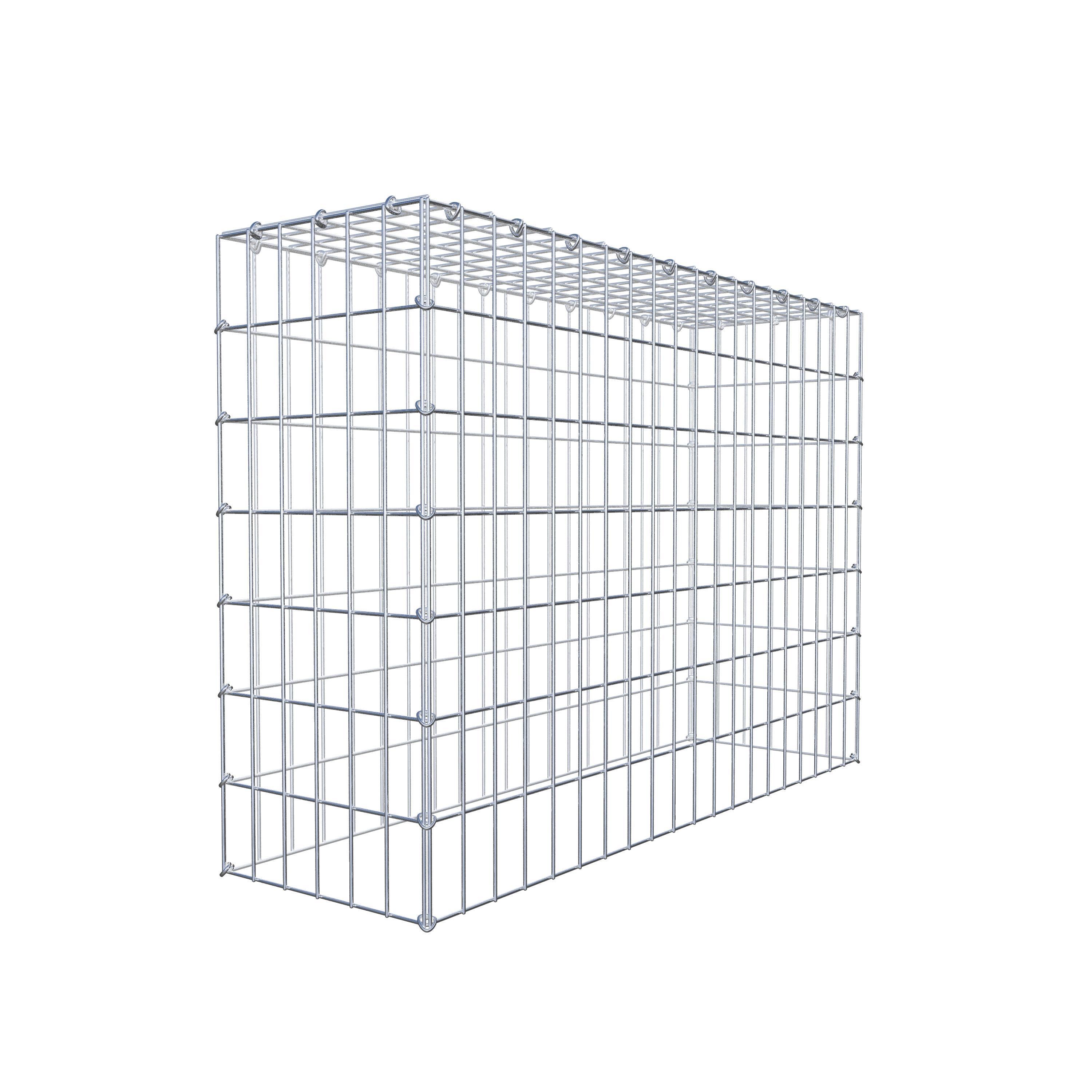 Gavión para apilar en acero galvanizado 100x70x30cm (LxAxP), malla 5 x 10cm, Anillo en C, sin rejilla inferior - 9