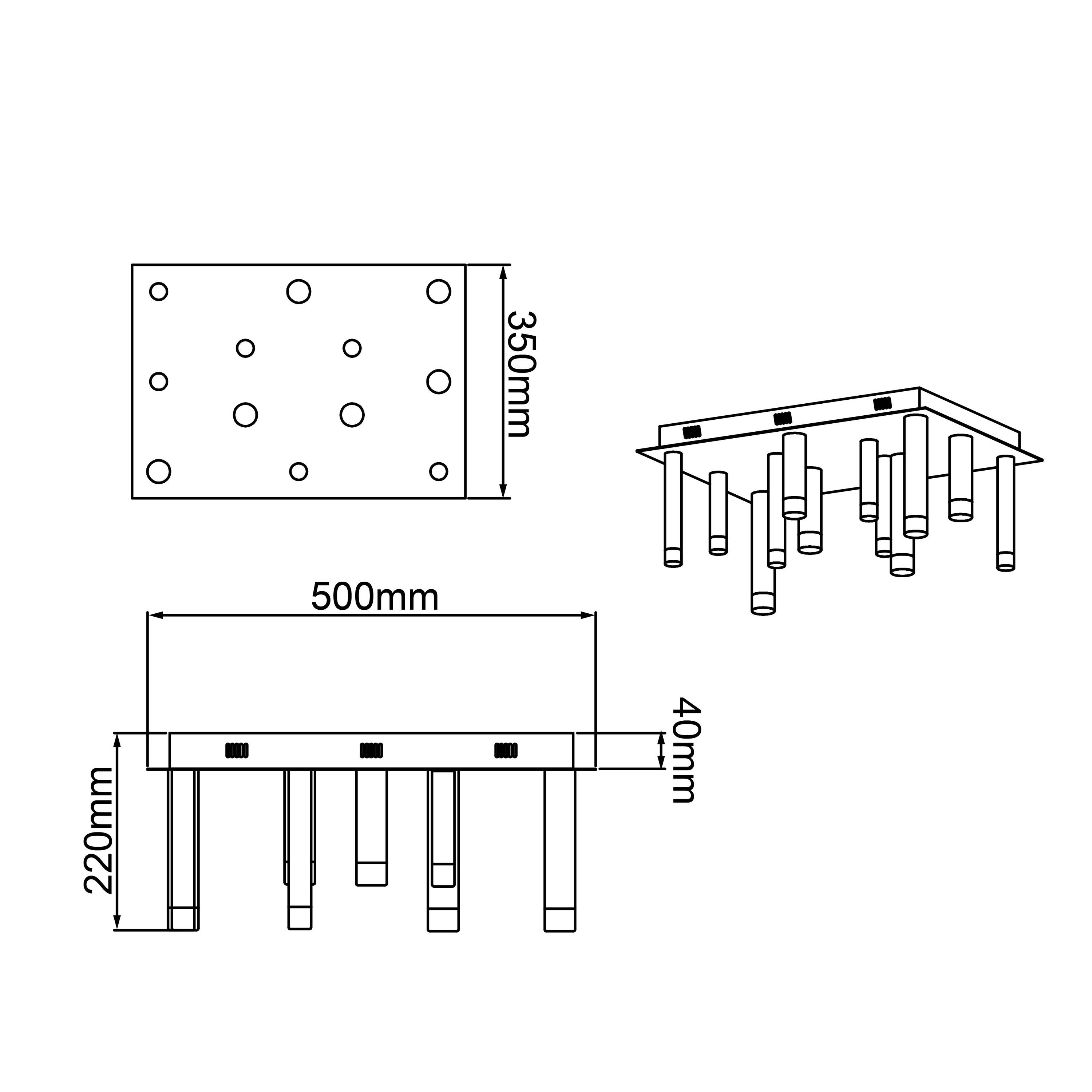 Brilliant Woodrow lampa sufitowa 50cm, metal/bambus, 1x A60, E27, 60W - 8