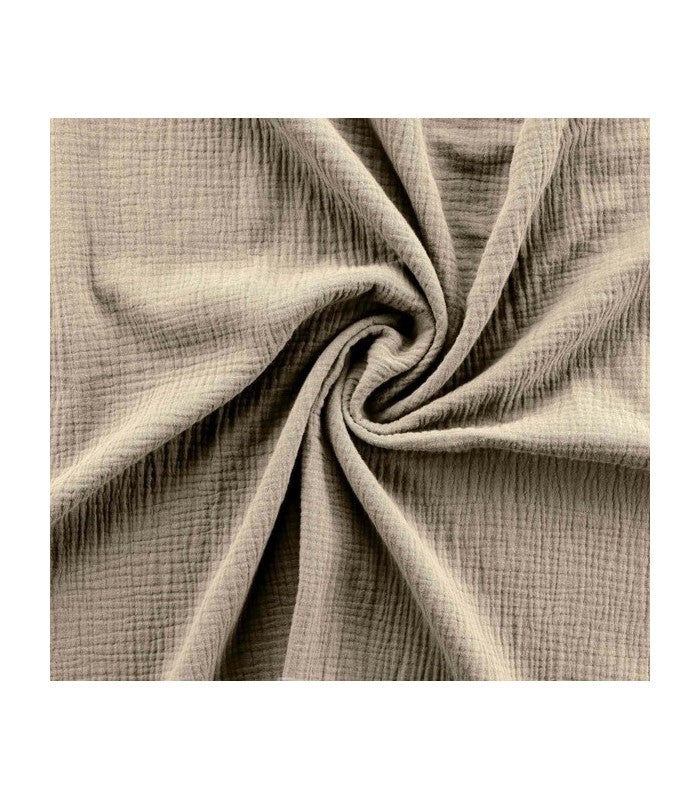 Housse de couette double gaze de coton sable 220x240cm - 220x240cm - Sable - 2