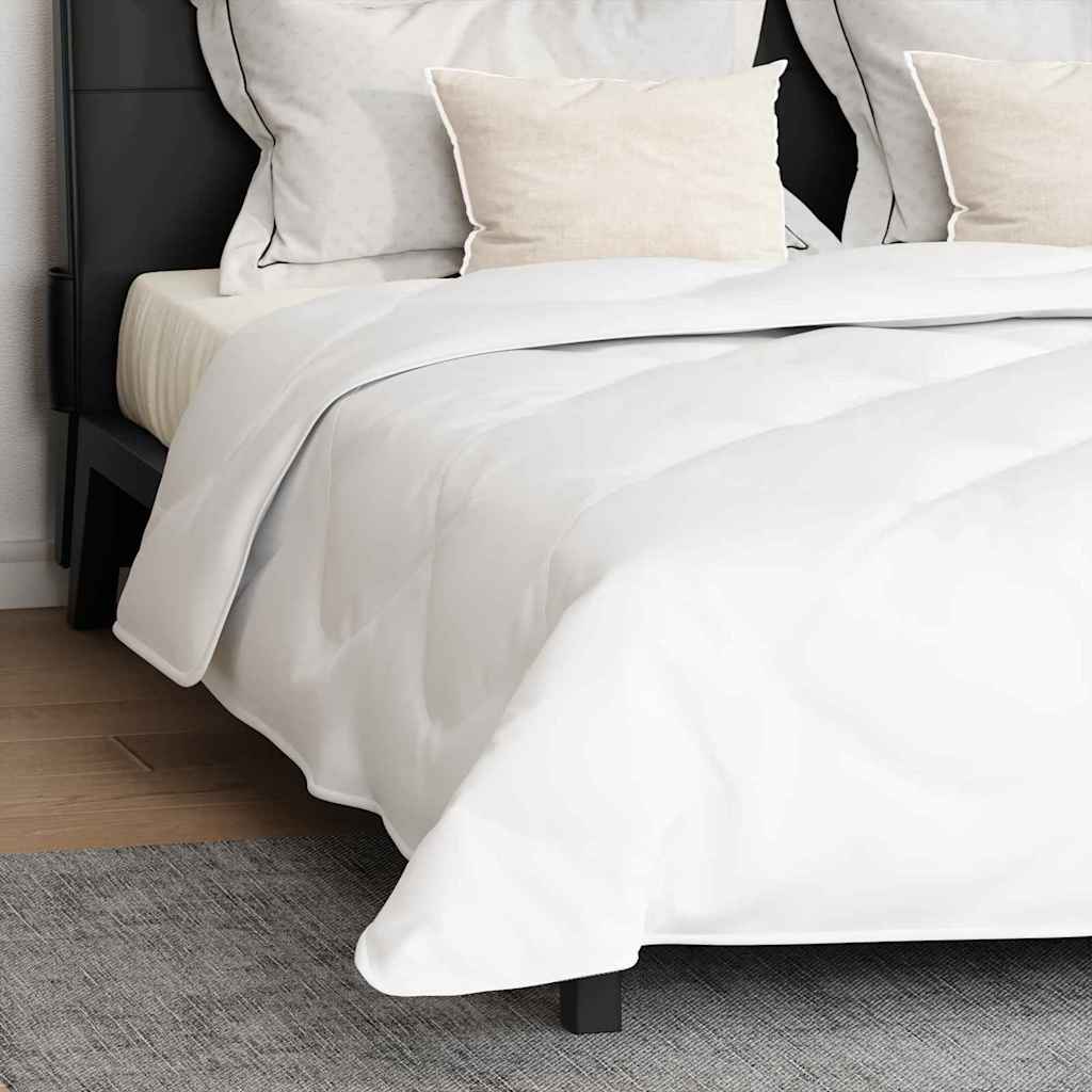 Couette avec oreiller 3 pcs | Duvet Blanc 240 x 200 cm Microfibre - 5