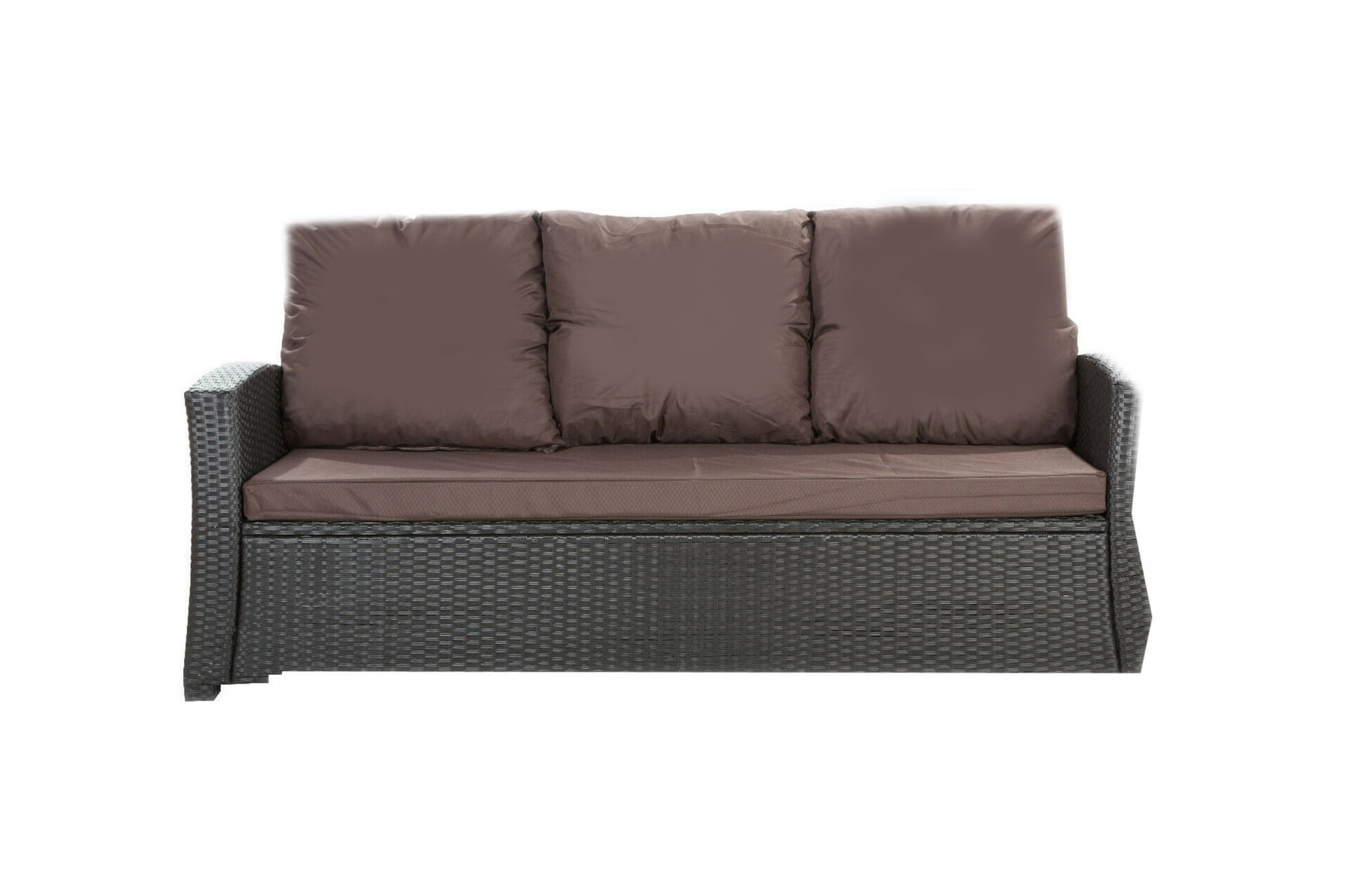 Cuscino Da Giardino 180x60x50 Cm + 2 Cuscini Per Panca Dondolo