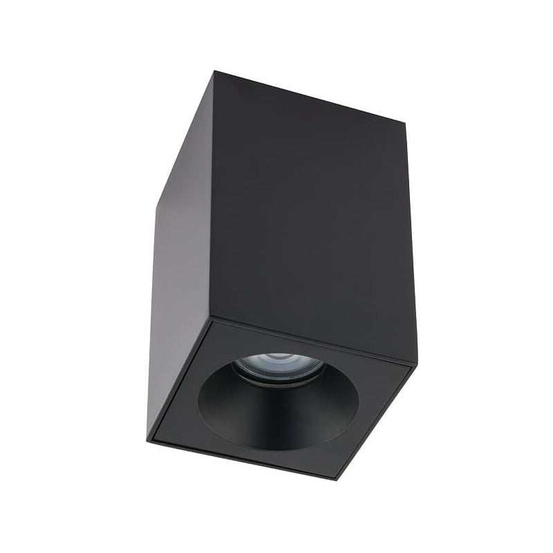 Reflektor sufitowy spot natynkowy Bravo kwadratowy czarny 1xGU10x15W wym: 9 x 9 cm aluminium Nowodvorski Lighting
