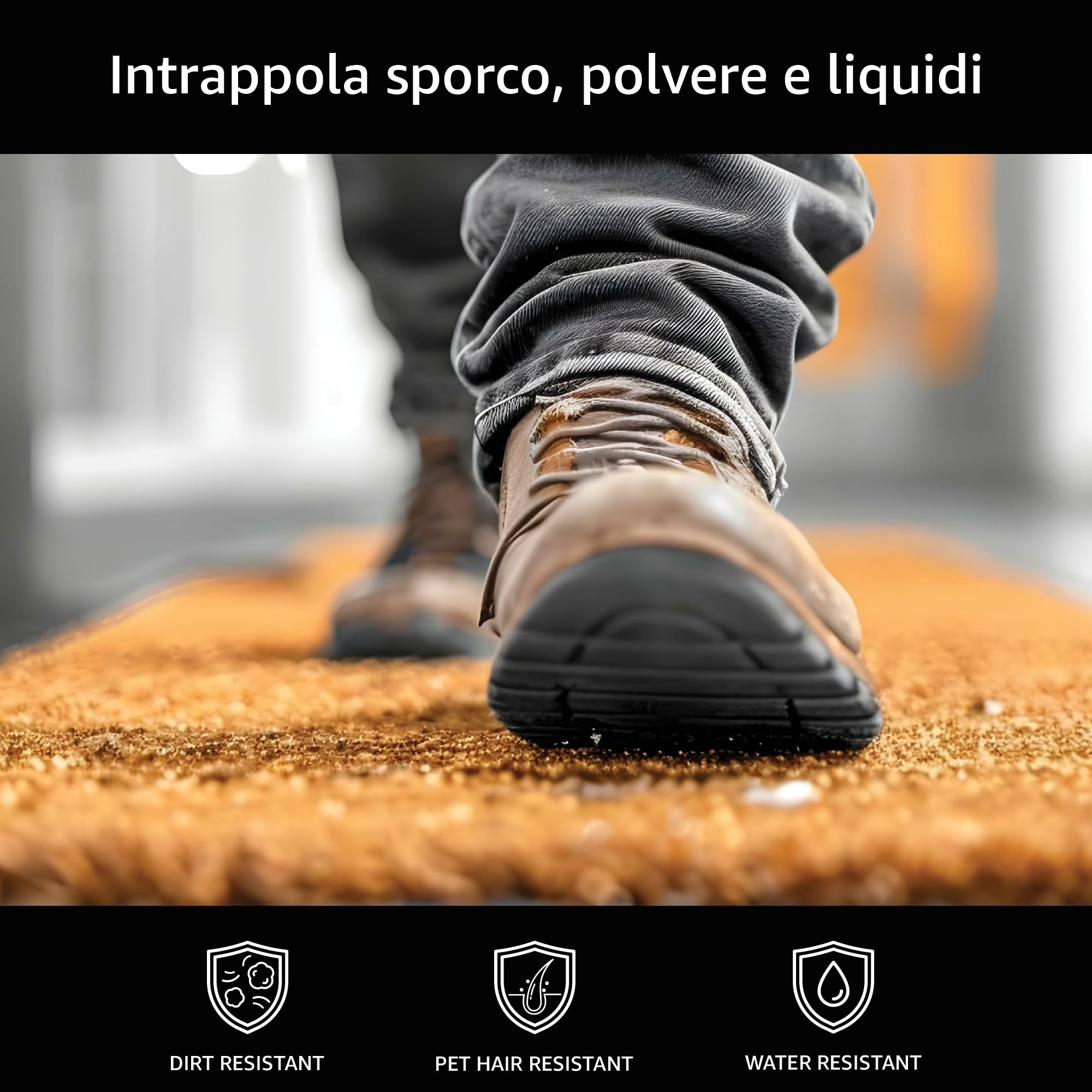 Comart - Zerbino Cute In Cocco - 40x70 Cm - Tappeto Con Scritte