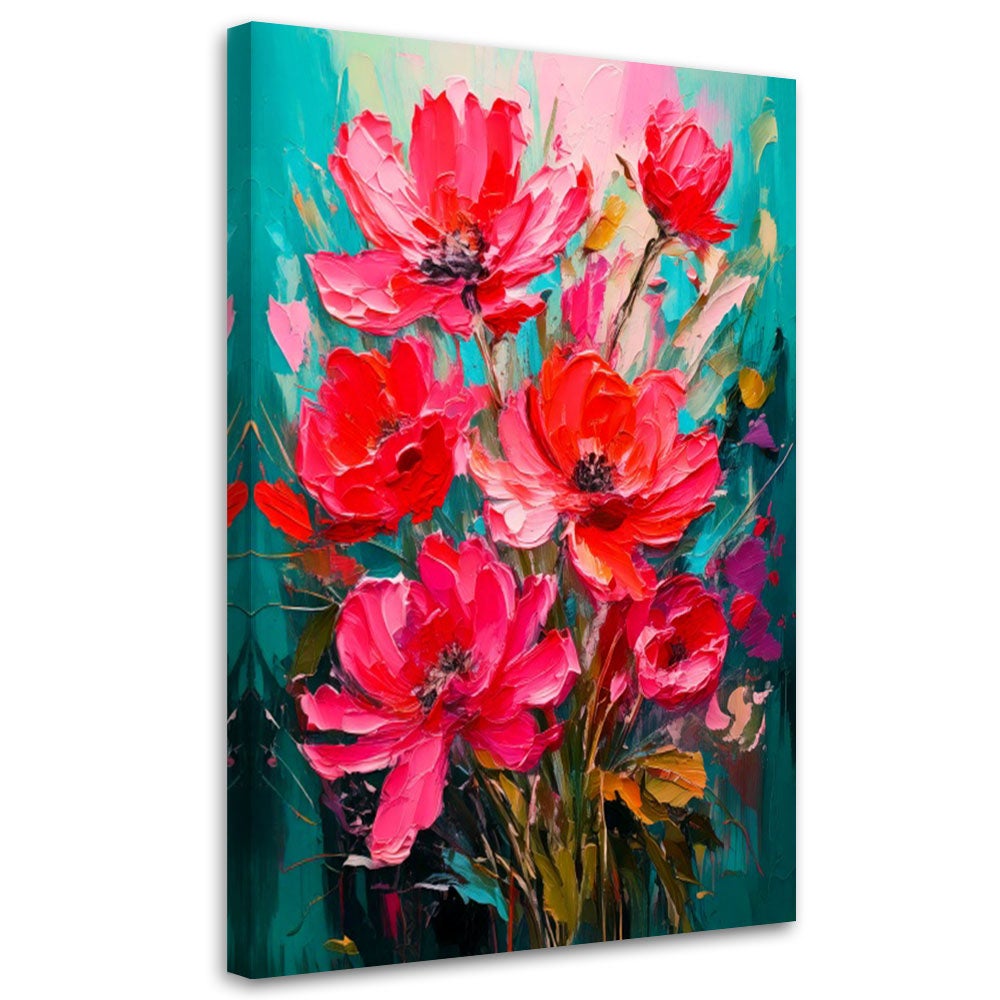 Obraz na płótnie, Kwiaty Natura Akwarela 40x60