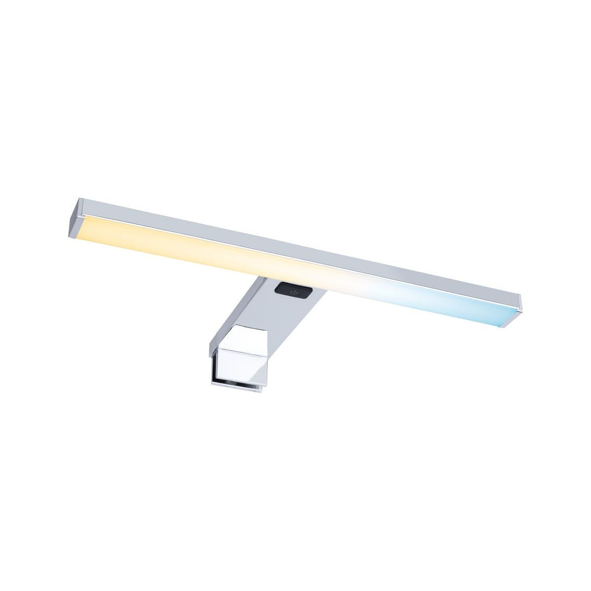 Kinkiet ścienny Selo chromowany biały LED 3.7W 2700K-6000K 400lm wym: 3,7 x 30 x 15 cm aluminium IP44 Paulmann