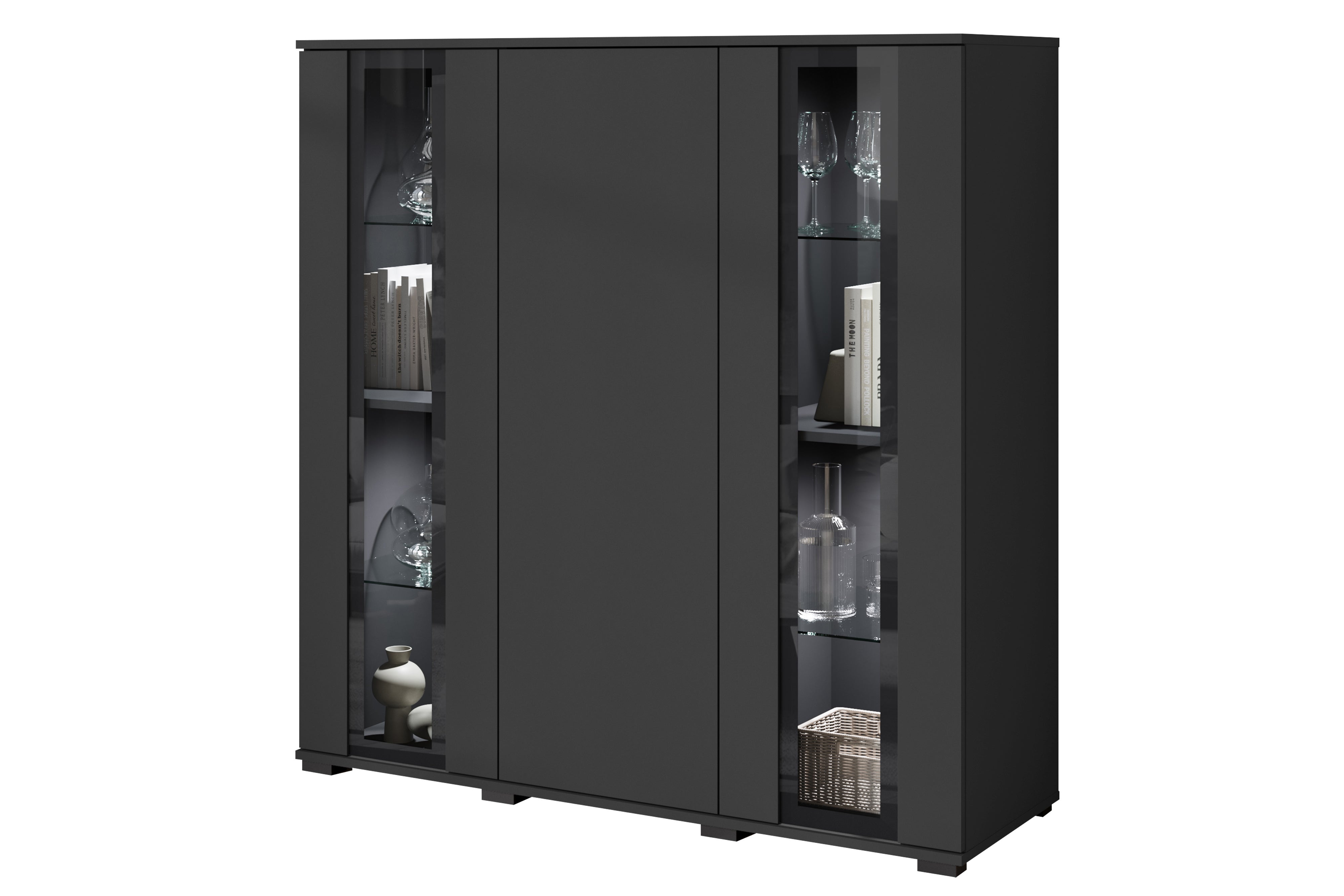 MINIO go for it, Witryna FARO 120 cm czarny