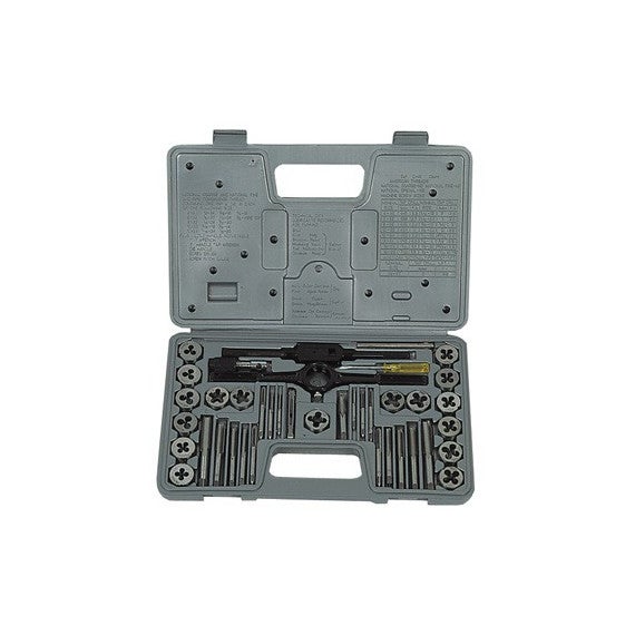 Juego de Roscado 40 piezas Machos y Fileras Métricas METALWORKS