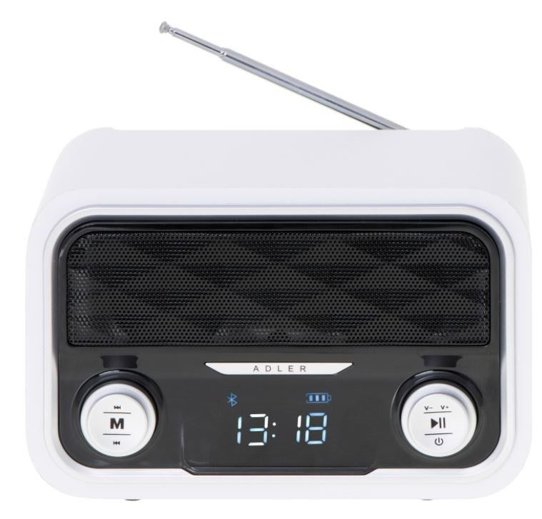 Radio fm bluetooh 4.0 usb mp3 tarjeta sd aux carga micro usb 50 mem. bateria 1800mah