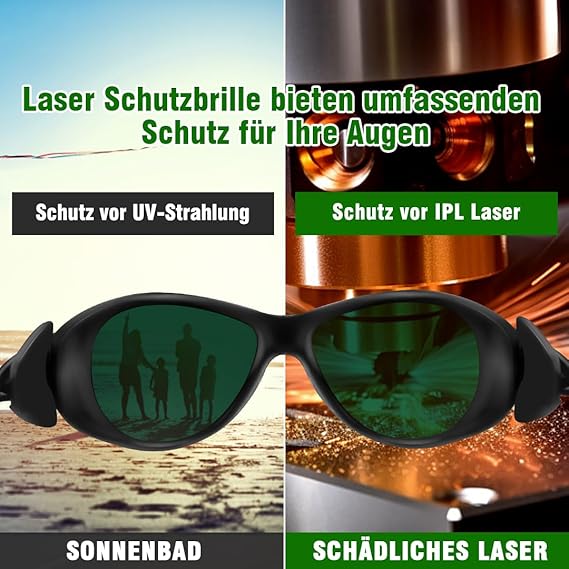 Lunettes de protection IPL 200NM-2000NM pour HPL/IPL, avec filtre UV-C, idéales pour opérateurs en cosmétologie - 3