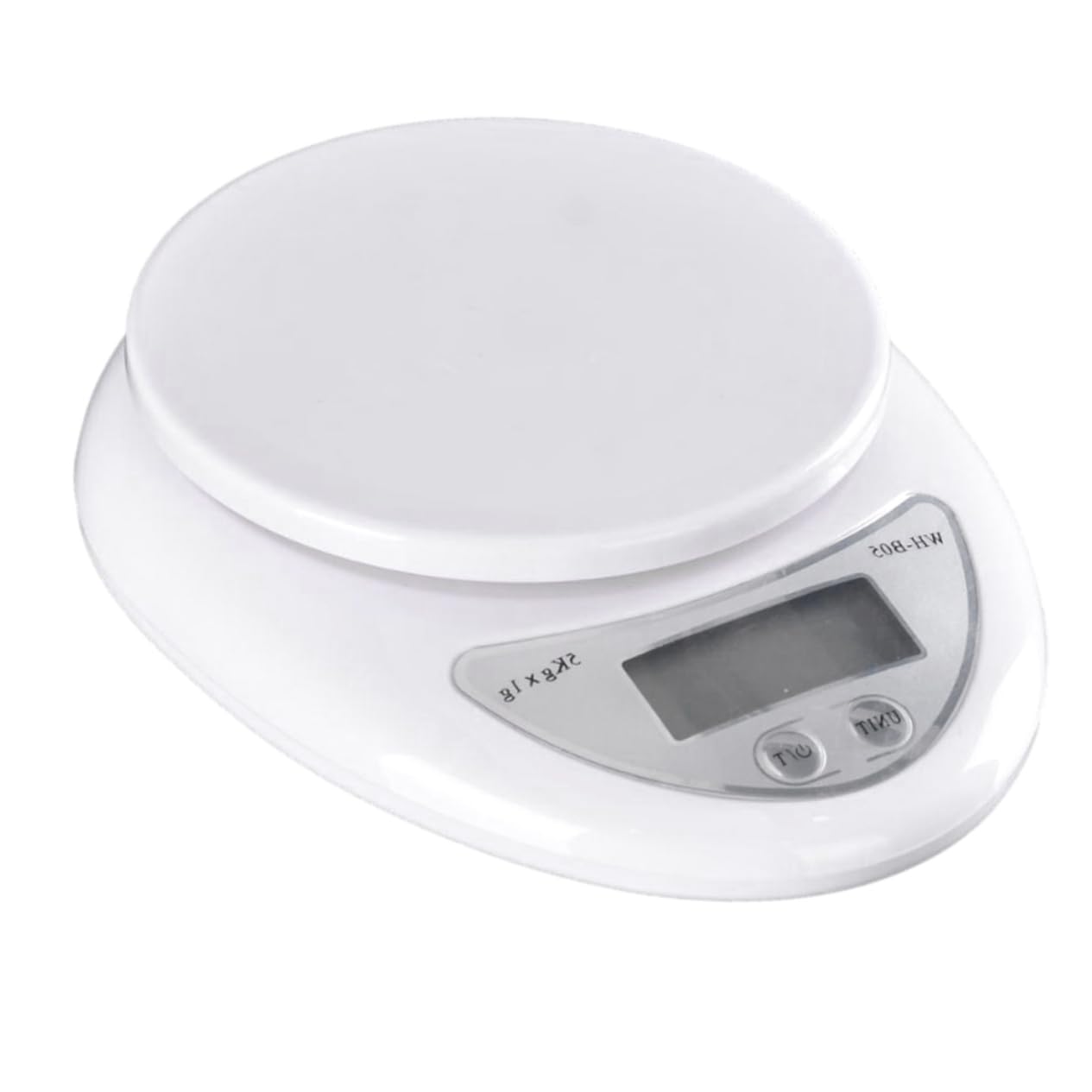 Elektroniczna waga kuchenna 5 kg, mini waga spożywcza, precyzyjne ważenie, bez baterii, biała