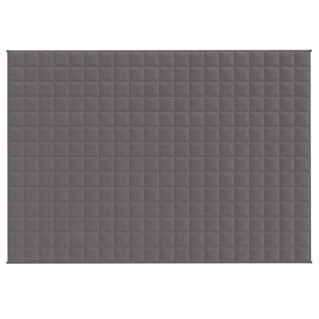 Couverture lestée Gris 138x200 cm 10 kg Tissu vidaXL - 4