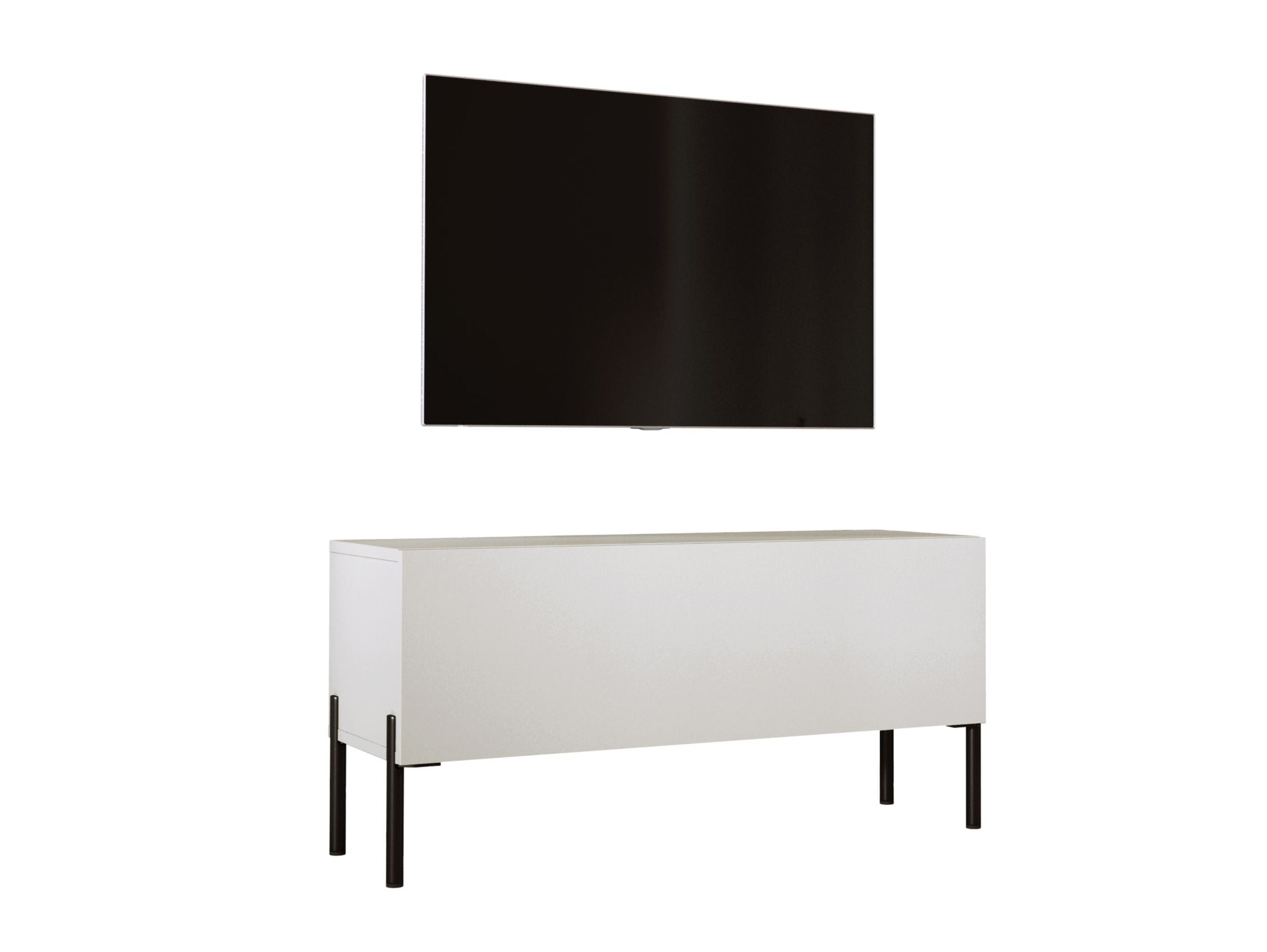 Szafka RTV : Kaszmir, czarne nogi, 100 x 32 x 52 cm