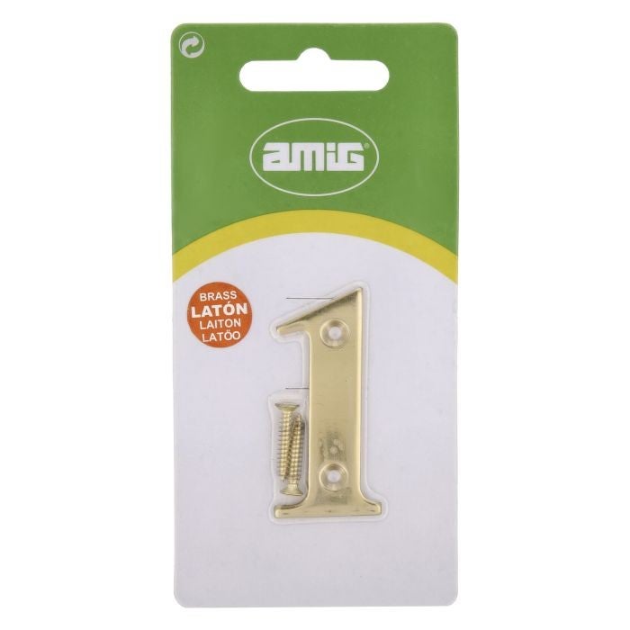 Numero 1 -m.4 laton 10cm. display - 2