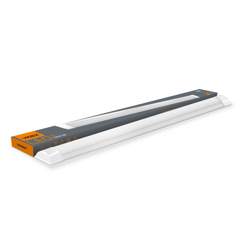 Lampa do garażu piwnicy LED Batten 36W 4000K 4500lm aluminium biała wym:2,5x121x7,5cm IP20 Videx