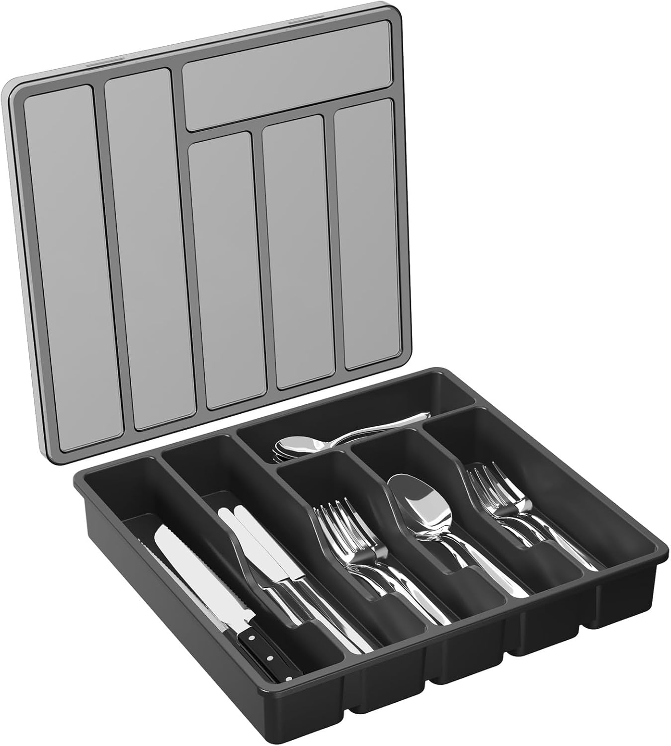 Kit D'ustensiles De Camping KAZMI - Organisateur De Couverts Avec Sac De Rangement - Inox