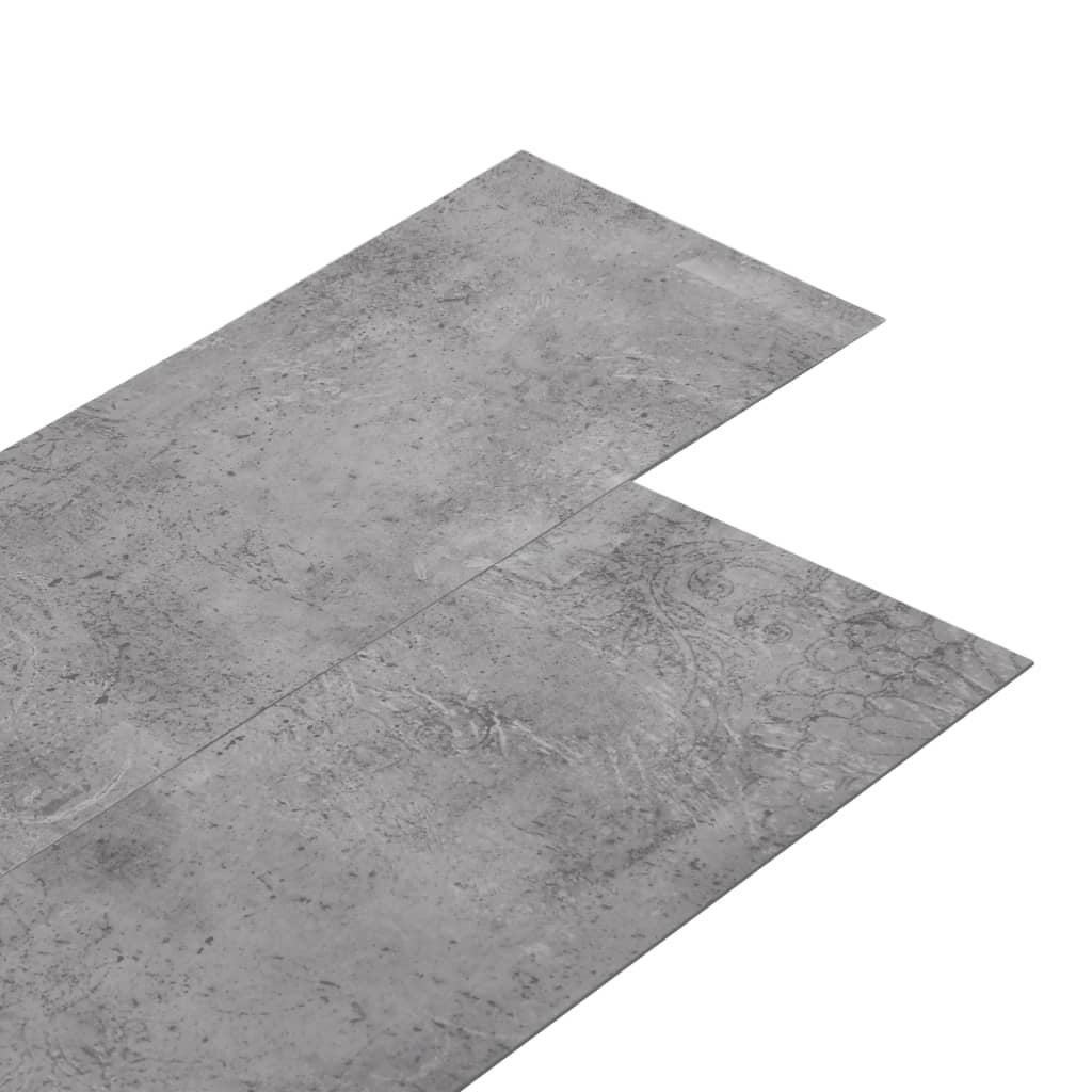 Lamas para suelo de pvc autoadhesivas | tarimas de suelo | tarimas autoadhesivas marrón cemento 5,02m² 2mm cfw12258