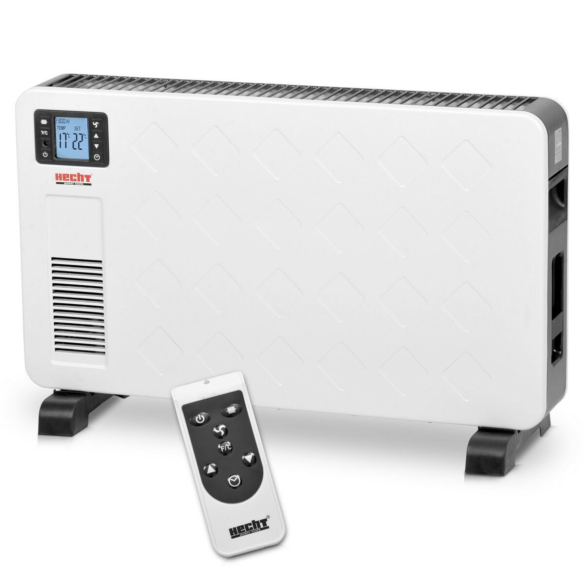 Radiateur électrique à Convection DMS 2300W - 3 Niveaux, Télécommande, écran LCD, Thermostat, 69x44x22 Cm - 3